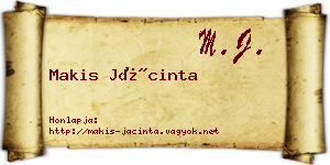 Makis Jácinta névjegykártya